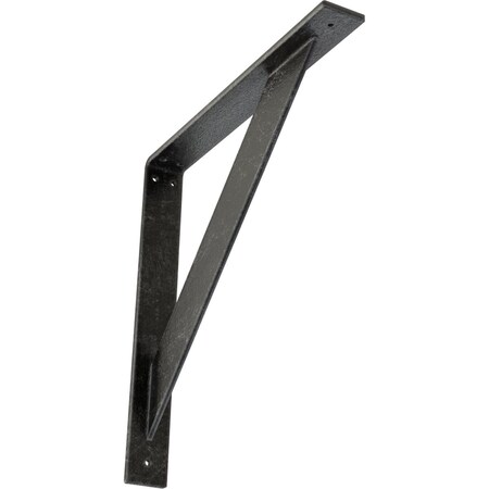 Ekena Millwork Traditional Steel Bracket, Antiqued Silver 2"W x 16"D x 16"H BKTM02X16X16TRASV